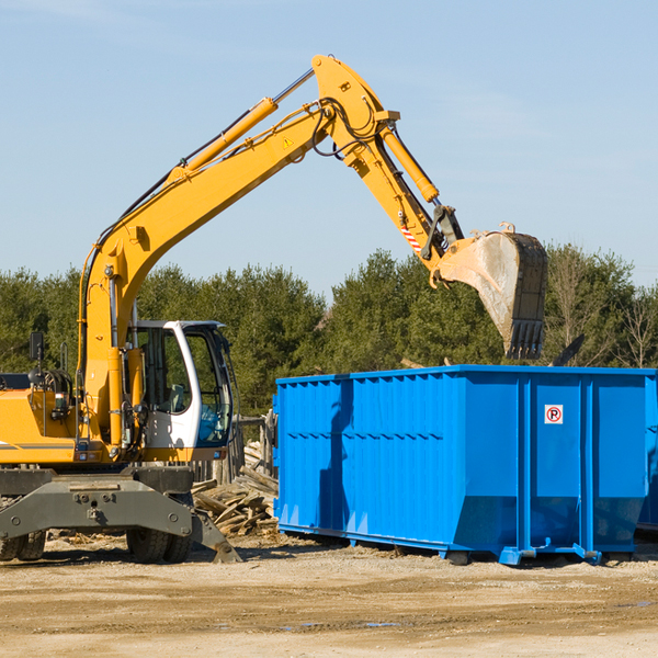 can i choose the location where the residential dumpster will be placed in Duchess Landing